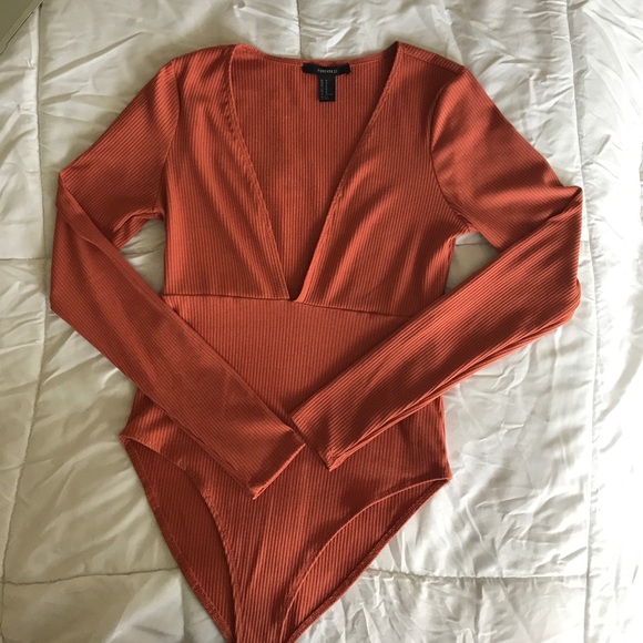 Forever 21 Tops - Burnt orange bodysuit